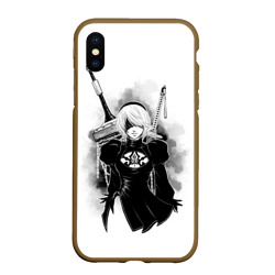 Чехол для iPhone XS Max матовый 2B Nier Automata