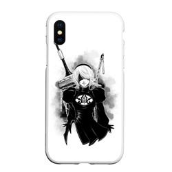 Чехол для iPhone XS Max матовый 2B Nier Automata