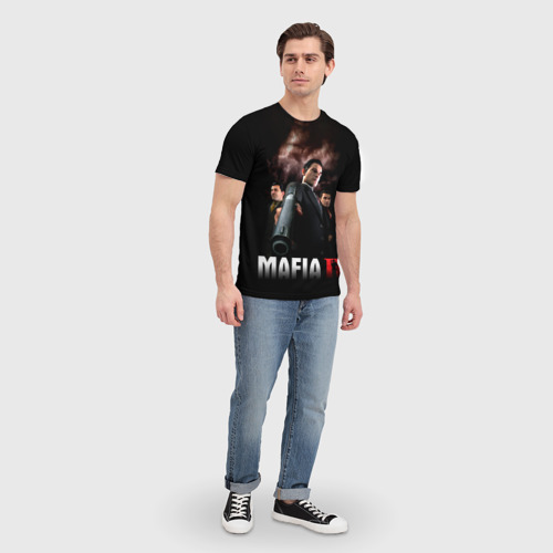 Мужская футболка 3D Мафиозное братство, цвет 3D печать - фото 5