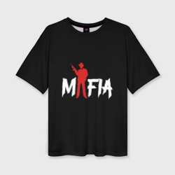 Женская футболка oversize 3D Mafia