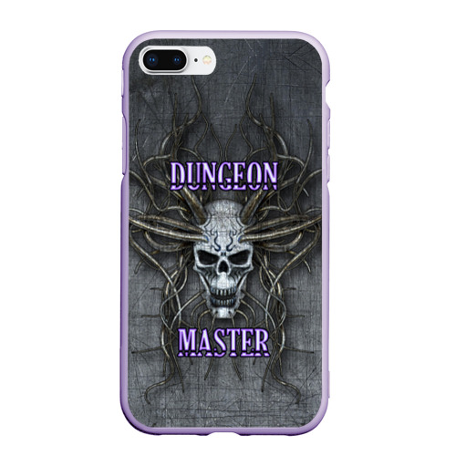 Чехол для iPhone 7Plus/8 Plus матовый DM Dungeon Master skull, цвет светло-сиреневый