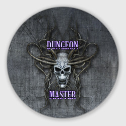 Круглый коврик для мышки DM Dungeon Master skull