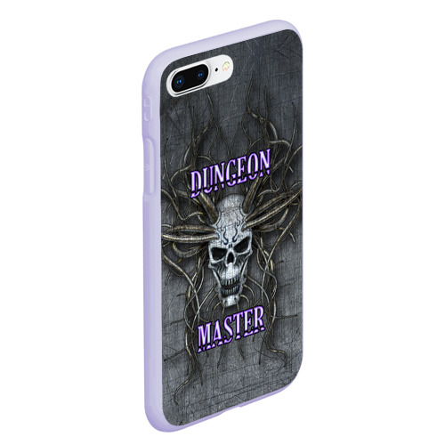 Чехол для iPhone 7Plus/8 Plus матовый DM Dungeon Master skull, цвет светло-сиреневый - фото 3