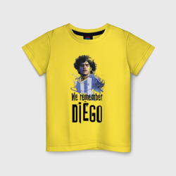 Детская футболка хлопок Диего Марадона Аргентина