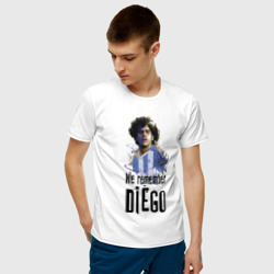Мужская футболка хлопок Диего Марадона / Аргентина - фото 2