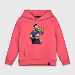 Детское худи Oversize хлопок Lionel Messi Barcelona Argentina