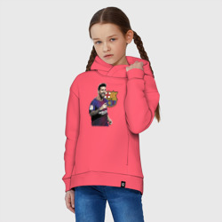 Детское худи Oversize хлопок Lionel Messi Barcelona Argentina - фото 2