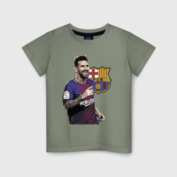 Детская футболка хлопок Lionel Messi Barcelona Argentina