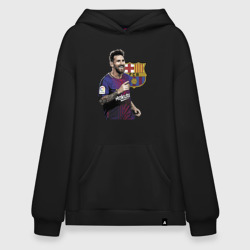 Худи SuperOversize хлопок Lionel Messi Barcelona Argentina
