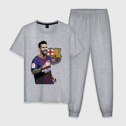 Мужская пижама хлопок Lionel Messi Barcelona Argentina