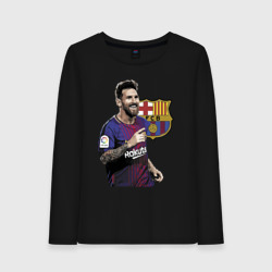 Женский лонгслив хлопок Lionel Messi Barcelona Argentina