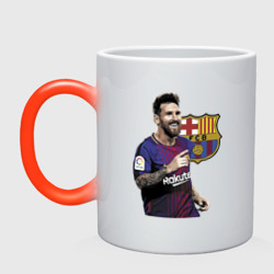 Кружка хамелеон Lionel Messi Barcelona Argentina