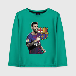 Детский лонгслив хлопок Lionel Messi Barcelona Argentina