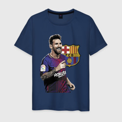 Мужская футболка хлопок Lionel Messi Barcelona Argentina