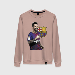 Женский свитшот хлопок Lionel Messi Barcelona Argentina