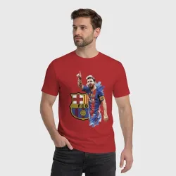 Мужская футболка хлопок Lionel Messi Barcelona Argentina! - фото 3