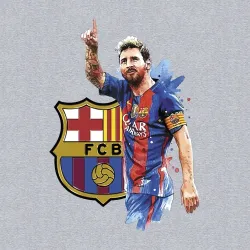 Мужской свитшот хлопок Lionel Messi Barcelona Argentina! - фото 3