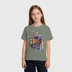 Детская футболка хлопок Lionel Messi Barcelona Argentina! - фото 3