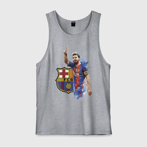Мужская майка хлопок Lionel Messi Barcelona Argentina!