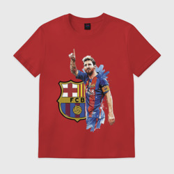 Мужская футболка хлопок Lionel Messi Barcelona Argentina!