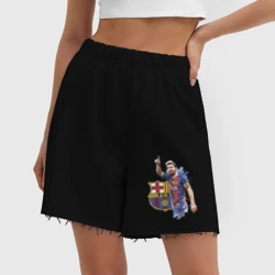 Женские шорты oversize футер хлопок Lionel Messi Barcelona Argentina! - фото 2