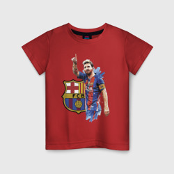 Детская футболка хлопок Lionel Messi Barcelona Argentina!