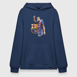 Худи SuperOversize хлопок Lionel Messi Barcelona Argentina!