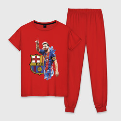 Женская пижама хлопок Lionel Messi Barcelona Argentina!