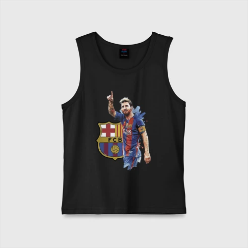 Детская майка хлопок Lionel Messi Barcelona Argentina!