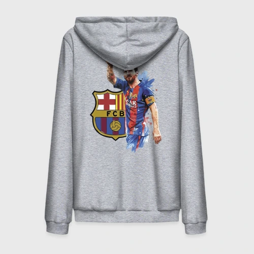 Мужская толстовка на молнии хлопок Lionel Messi Barcelona Argentina!