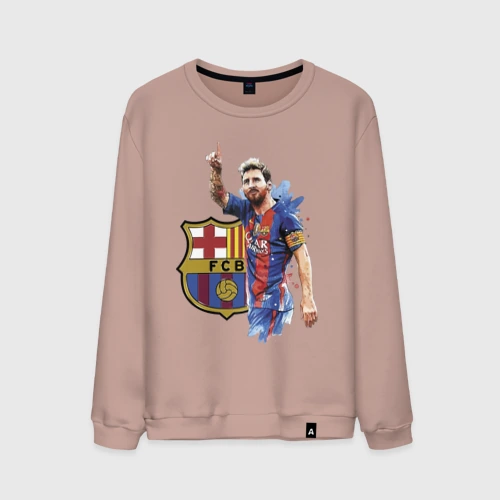 Мужской свитшот хлопок Lionel Messi Barcelona Argentina!