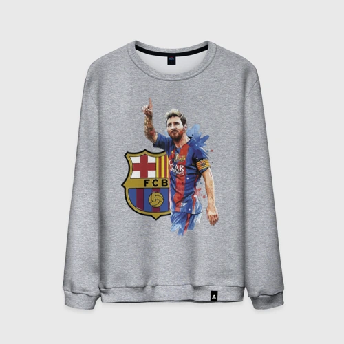 Мужской свитшот хлопок Lionel Messi Barcelona Argentina!