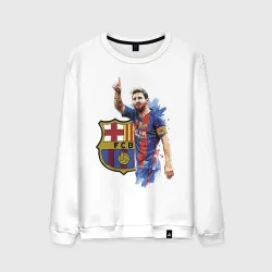Мужской свитшот хлопок Lionel Messi Barcelona Argentina!