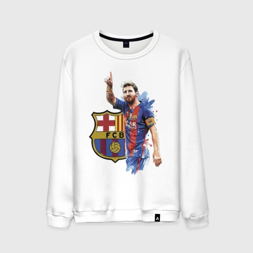 Мужской свитшот хлопок Lionel Messi Barcelona Argentina!