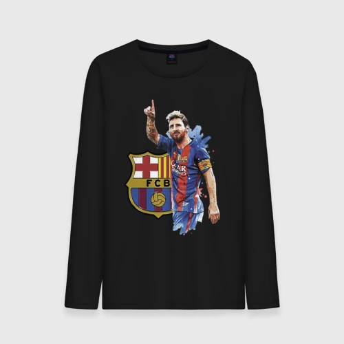 Мужской лонгслив хлопок Lionel Messi Barcelona Argentina!