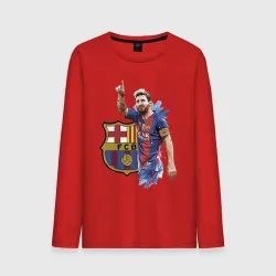 Мужской лонгслив хлопок Lionel Messi Barcelona Argentina!