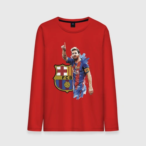 Мужской лонгслив хлопок Lionel Messi Barcelona Argentina!