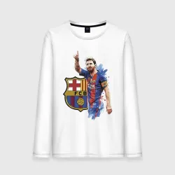 Мужской лонгслив хлопок Lionel Messi Barcelona Argentina!