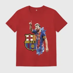 Мужская футболка хлопок Lionel Messi Barcelona Argentina!