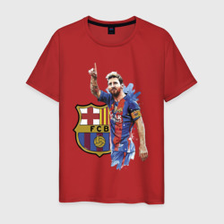 Мужская футболка хлопок Lionel Messi Barcelona Argentina!