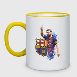 Кружка двухцветная Lionel Messi Barcelona Argentina!