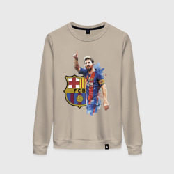 Женский свитшот хлопок Lionel Messi Barcelona Argentina!