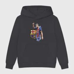 Мужская толстовка без начеса хлопок Lionel Messi Barcelona Argentina!