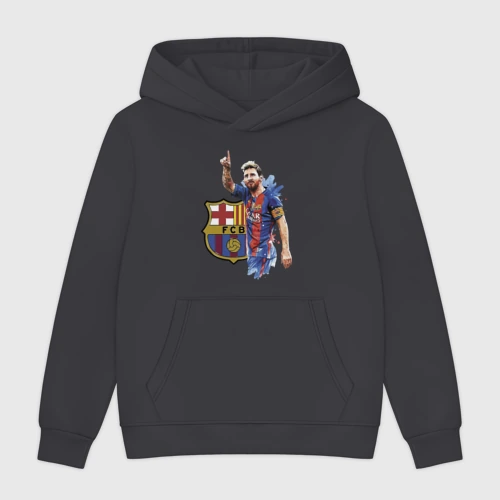 Мужская толстовка без начеса хлопок Lionel Messi Barcelona Argentina!