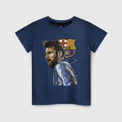Детская футболка хлопок Lionel Messi Barcelona Argentina Striker