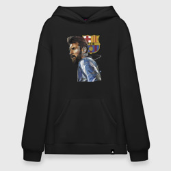 Худи SuperOversize хлопок Lionel Messi Barcelona Argentina Striker