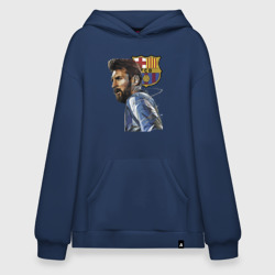 Худи SuperOversize хлопок Lionel Messi Barcelona Argentina Striker