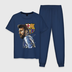 Мужская пижама хлопок Lionel Messi Barcelona Argentina Striker