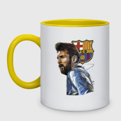 Кружка двухцветная Lionel Messi Barcelona Argentina Striker