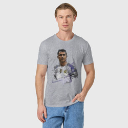 Мужская футболка хлопок Cristiano Ronaldo Manchester United Portugal - фото 2